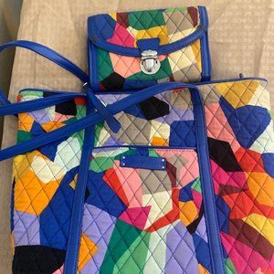 Vera Bradley Tote Bag with Matching Wallet